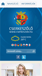 Mobile Screenshot of cserkeszolo.hu